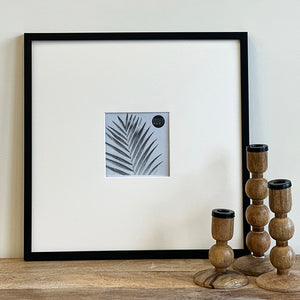 Oversized Mount Wooden 16x16" Black Frame For 5x5" | Signature Collection