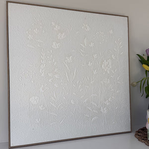 60x60cms Floral Artex Canvas | Two Designs