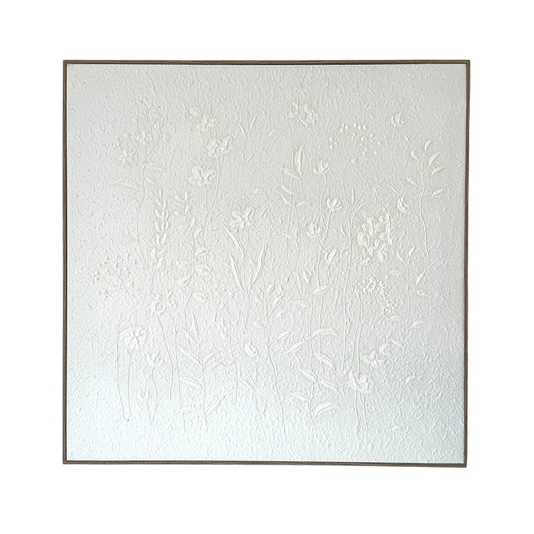 60x60cms Floral Artex Canvas | Two Designs