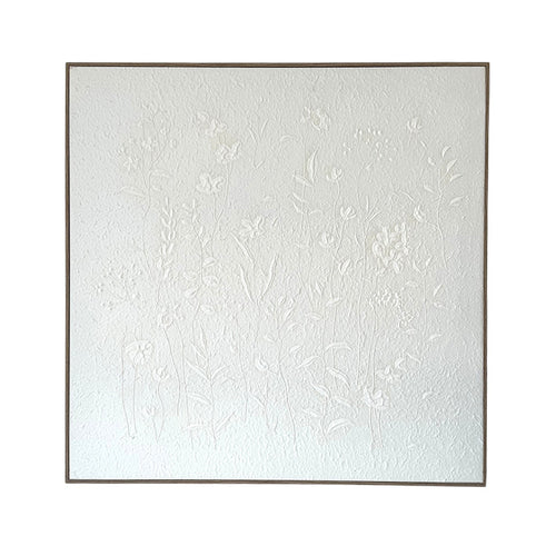60x60cms Floral Artex Canvas | Two Designs