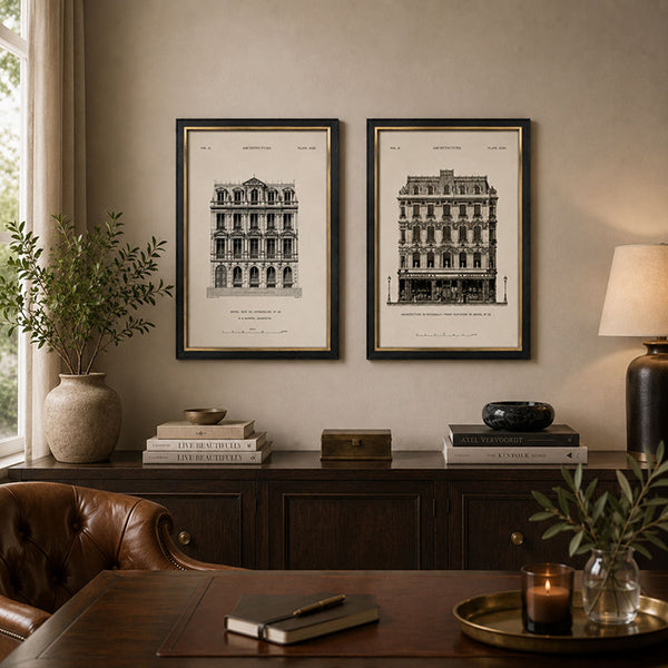 Framed 40x60cm Architecture Wall Art |  House