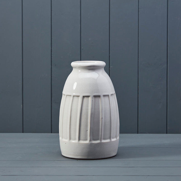 Glazed White Vase | Ceramic