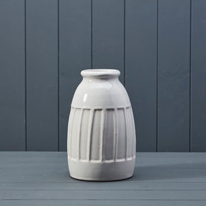 Glazed White Vase | Ceramic