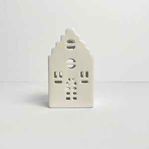 Pastel Ceramic LED Houses | Set of 3