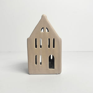 Pastel Ceramic LED Houses | Set of 3