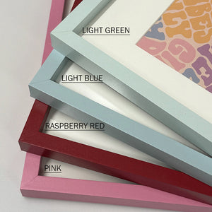 A4 Frame for A5 Print With Mount | Colourful