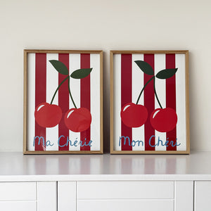 Framed Red Cherry Poster | 2 Styles