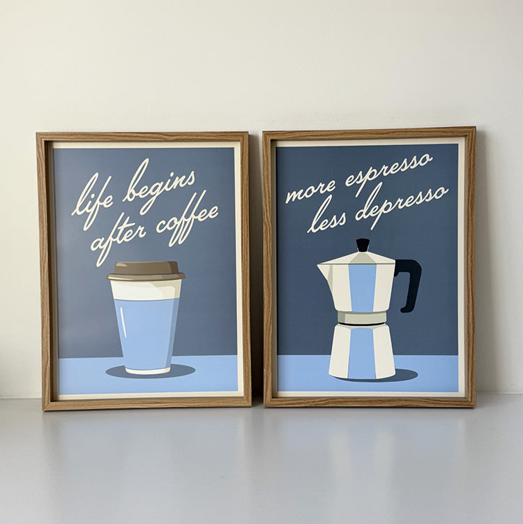 Framed Coffee Art | Set of 2