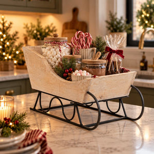 Wooden Decorative Sleigh | 30cm