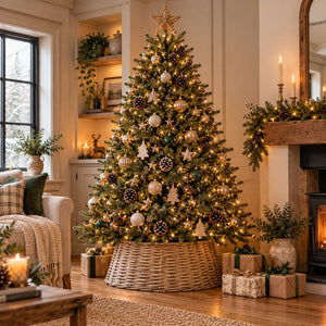 Wicker Tree Skirt | Natural Grey - Brown
