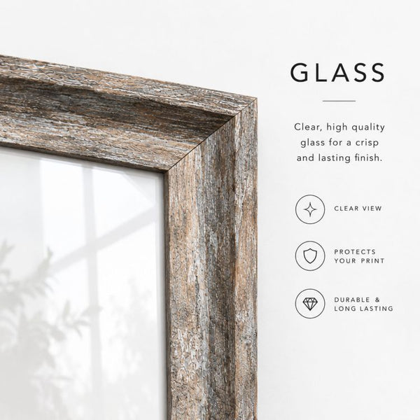 12x12 Photo Frame With Glass | Devon Washed Brown