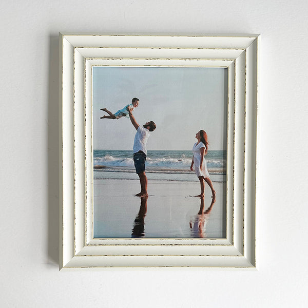 7x5" Photo Frame | Rustic White