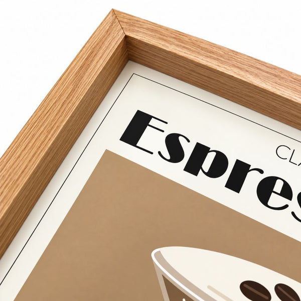 Framed 30x40cm Cocktail Art | Espresso Martini