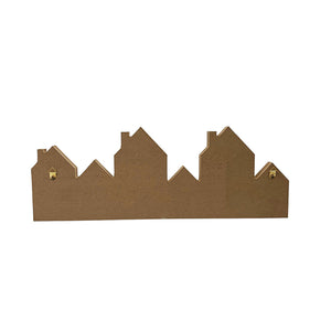 Christmas Family Sign | Wooden Gingerbread Houses