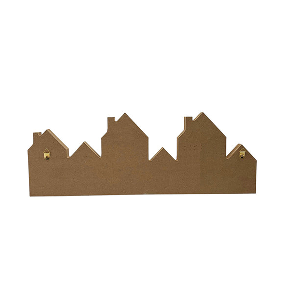 Christmas Family Sign | Wooden Gingerbread Houses