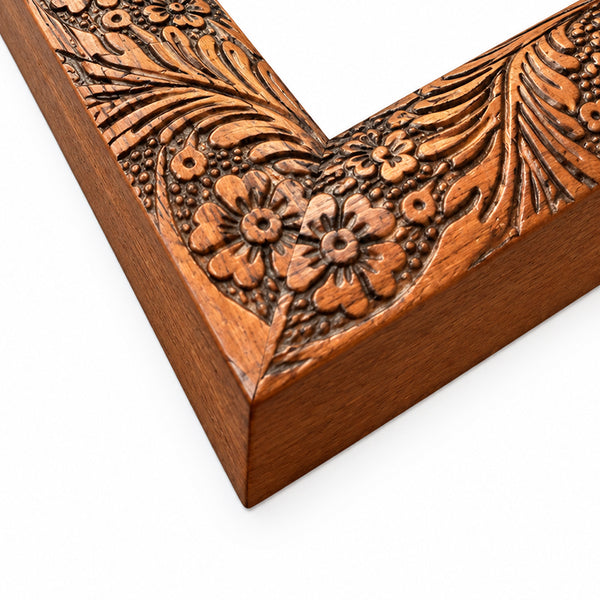 6x4" Photo Frame | Floral Etched