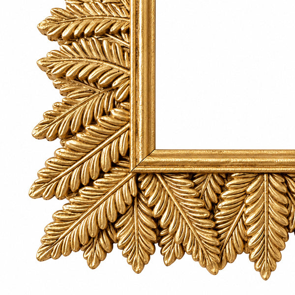 6x4" Leaf Photo Frame | Gold Effect