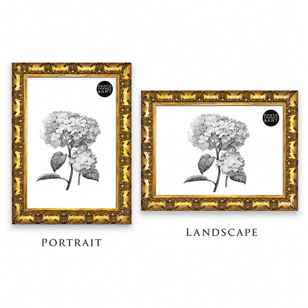 A2 Ornate Antique Frame | Gold