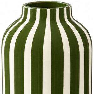 Green Stripe Vase | 30 cms