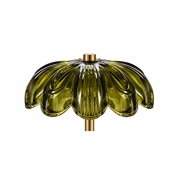 Glass LED FLower Lamp 30cm | Green