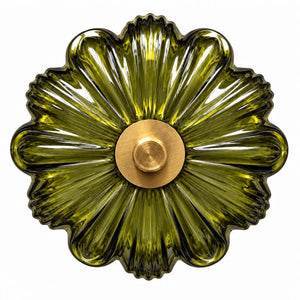 Glass LED FLower Lamp 30cm | Green