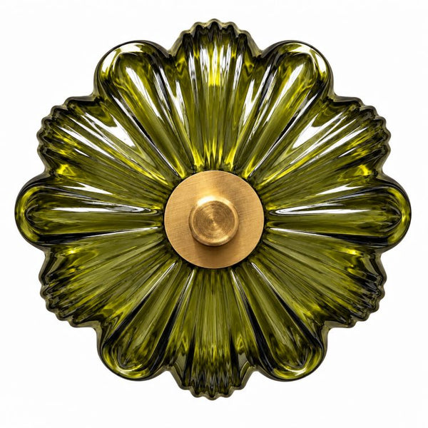 Glass LED FLower Lamp 30cm | Green