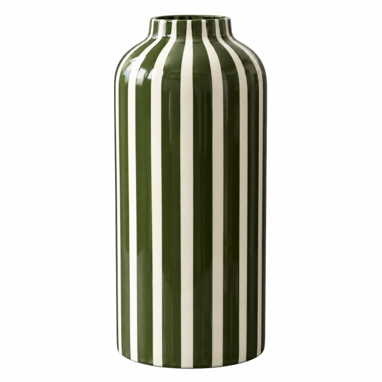 Green Stripe Vase | 30 cms