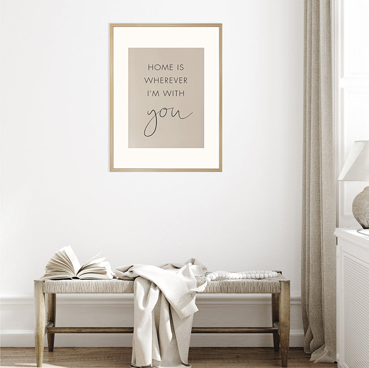 A1 for A2 Wooden Oak Effect Poster Frame | Hartland Collection
