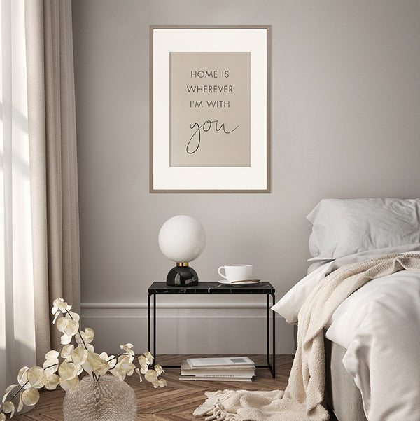 A1 for A2 Wooden Washed Walnut Effect Poster Frame | Hartland Collection