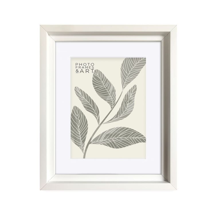 Everyday 12x10 Photo Frame With Mount | Hoxton White