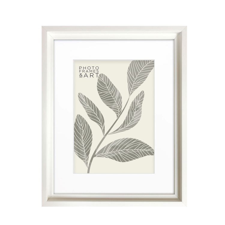 Everyday 14x11 Photo Frame With Mount | Hoxton White