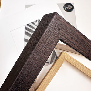 16x16" for 5x5" Wooden Walnut Effect Photo Frame | Hartland Collection