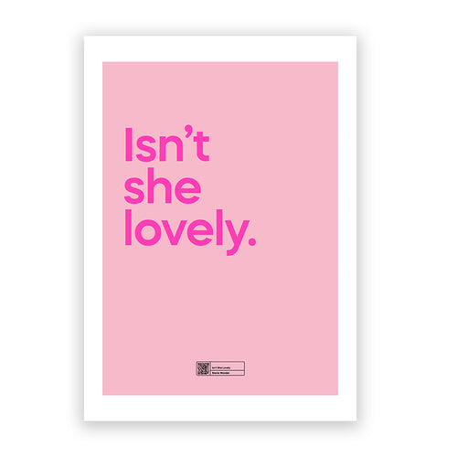 Isn't She Lovely by Say It With Songs