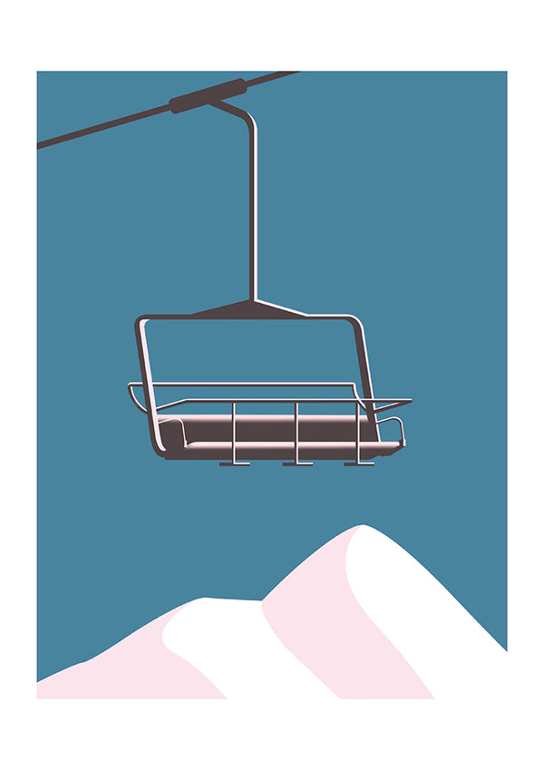 Chair Lift & Mountains by Keeler & Sidaway