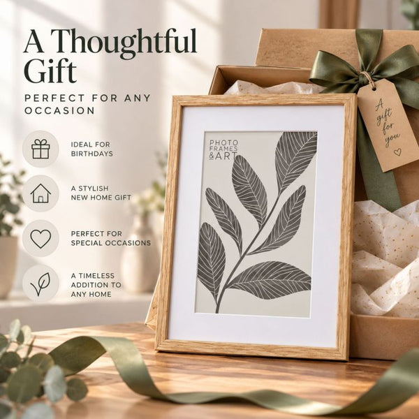 Natural Oak Effect A2 Picture Frame with A3 Mount | Kensington