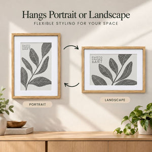 Natural Oak Effect A2 Picture Frame with A3 Mount | Kensington