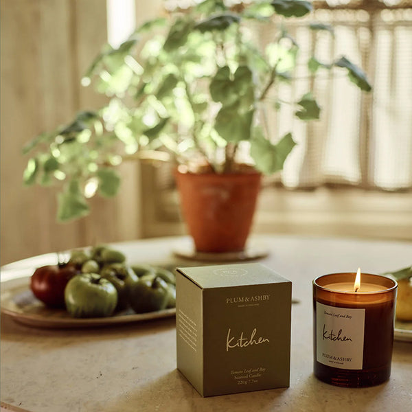 Plum & Ashby Kitchen Candle | Tomato Leaf and Bay