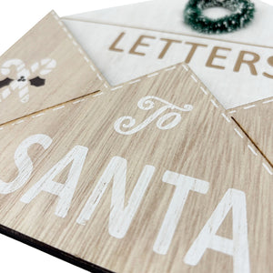 Wooden "Letter to Santa" Hanging Decoration