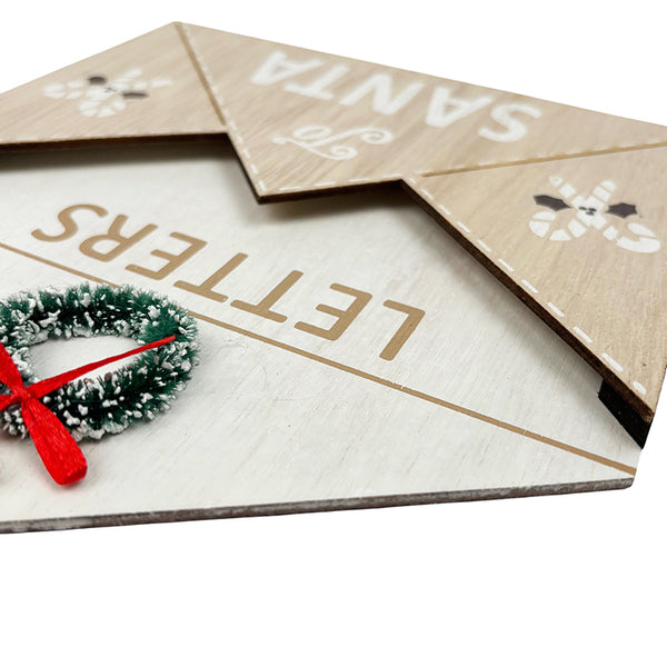 Wooden "Letter to Santa" Hanging Decoration