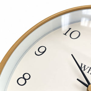 25cms Wall Clock | Light Wood Effect