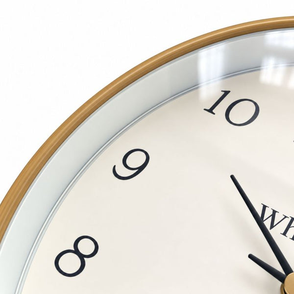 25cms Wall Clock | Light Wood Effect