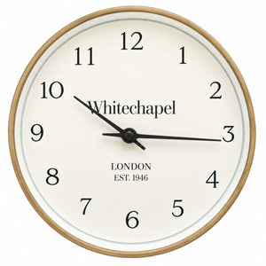 25cms Wall Clock | Light Wood Effect