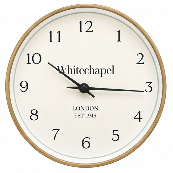 25cms Wall Clock | Light Wood Effect
