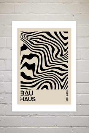 Black Op Art Bauhaus | Luxe Poster Co