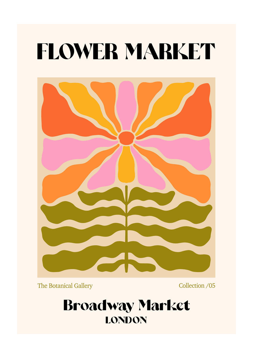 Broadway Market Flower Market | Luxe Poster Co