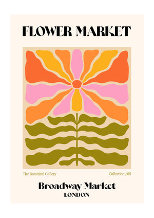 Broadway Market Flower Market | Luxe Poster Co