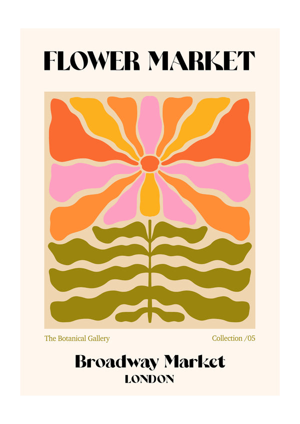 Broadway Market Flower Market | Luxe Poster Co