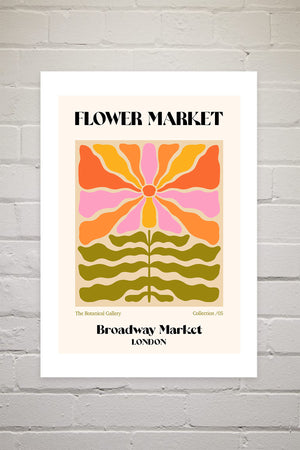 Broadway Market Flower Market | Luxe Poster Co