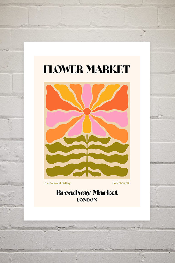 Broadway Market Flower Market | Luxe Poster Co