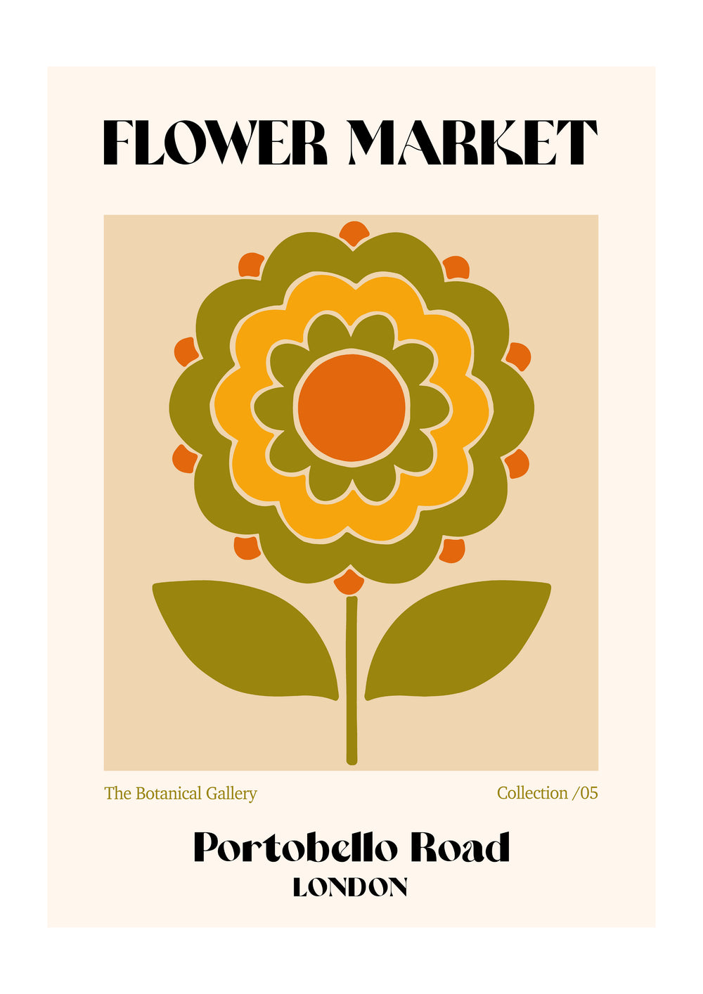 Portobello Road Flower Market | Luxe Poster Co